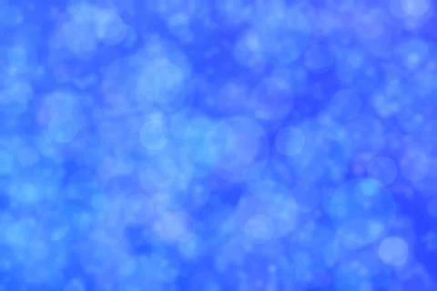 Blue abstract defocused background, circle shape bokeh pattern. Stock Illustration