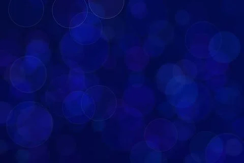 Blue abstract defocused background, circle shape bokeh pattern. Stock Illustration