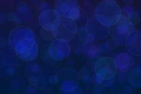 Blue abstract defocused background, circle shape bokeh pattern. Stock Illustration