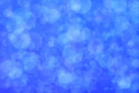 Blue abstract defocused background, circle shape bokeh pattern. Stock Illustration