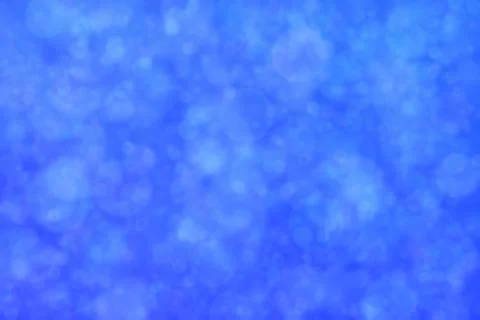 Blue abstract defocused background, circle shape bokeh pattern. Foto stock