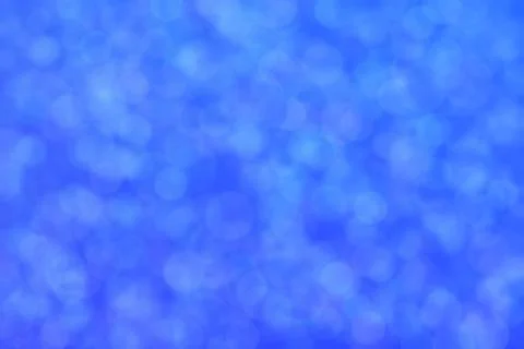 Blue abstract defocused background, circle shape bokeh pattern. Foto stock