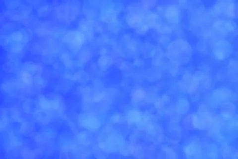 Blue abstract defocused background, circle shape bokeh pattern. Foto stock