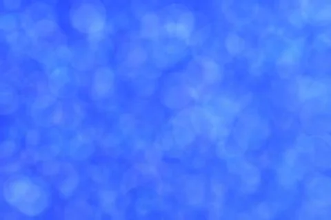 Blue abstract defocused background, circle shape bokeh pattern. Foto stock