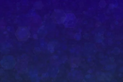 Blue abstract defocused background, hexagon shape bokeh pattern. イラスト素材
