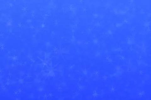 Blue abstract defocused background, star shape bokeh pattern. Illustrazione stock