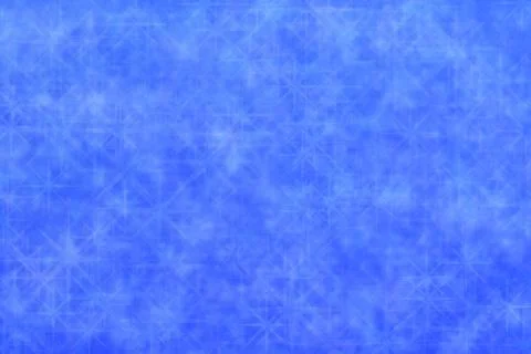Blue abstract defocused background, star shape bokeh pattern. Stock Illustration