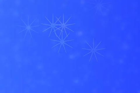 Blue abstract defocused background, star shape bokeh pattern. 스톡 일러스트