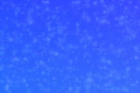 Blue abstract defocused background, star shape bokeh pattern. 스톡 일러스트