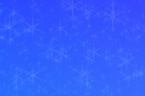 Blue abstract defocused background, star shape bokeh pattern. Stock Illustration