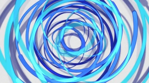 A blue abstract design with many circles Stock Footage 331407421