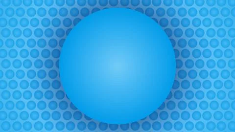 Blue abstract design with round shape frame backend dotted design Illustrazione stock