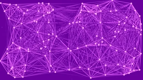 Blue abstract digital network structure visualizing data connections and co.. Stock Footage 336774145