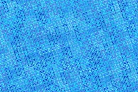Blue abstract digital pattern with lines and geometric shapes Stock Illustration