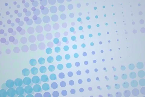 Blue abstract dotted background with circles and gradient Stock Illustration
