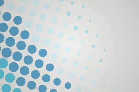 Blue abstract dotted pattern with a light background Stock Illustration