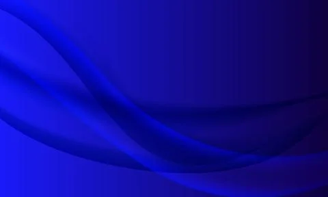 Blue abstract dynamic gradient mesh curve wave backdrop template background.. Stock Illustration