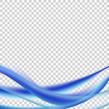 Blue abstract dynamic gradient mesh curve wave design Stock Illustration