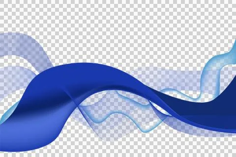 Blue abstract dynamic wave background element vector Stockillustratie