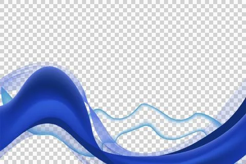 Blue abstract dynamic wave background element graphic Illustrazione stock
