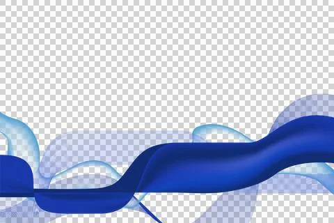Blue abstract dynamic wave background element isolated Stockillustratie