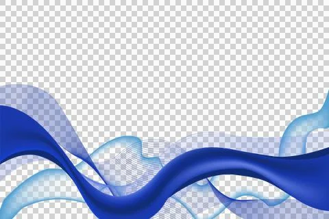 Blue abstract dynamic wave background element vector イラスト素材
