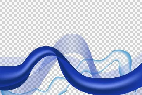 Blue abstract dynamic wave background element concept Stockillustratie