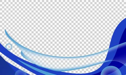 Blue abstract dynamic wave decoration element vector Stock Illustration