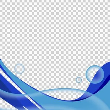 Blue abstract dynamic wave decoration element graphic イラスト素材