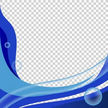 Blue abstract dynamic wave decoration element background Stockillustratie