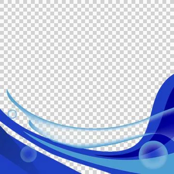 Blue abstract dynamic wave decoration element vector 스톡 일러스트