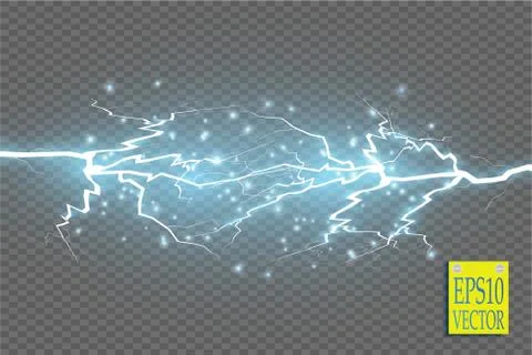 Blue abstract energy shock explosion special light effect with spark. Vector 스톡 일러스트