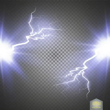 Blue abstract energy shock explosion special light effect with spark. Vector Stock Illustration