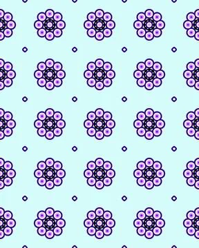 Blue Abstract ethnic Seamless pattern with whit background with 스톡 일러스트