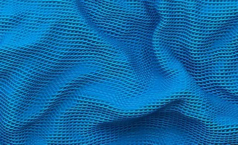 Blue Abstract Fabric 3d Background Stock Illustration
