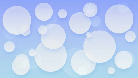 Blue abstract floating circles background, colourful animation Stock Footage 166113977