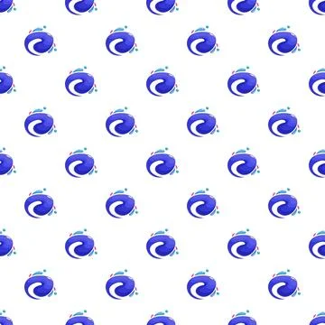 Blue abstract flowing wave pattern seamless background Illustrazione stock