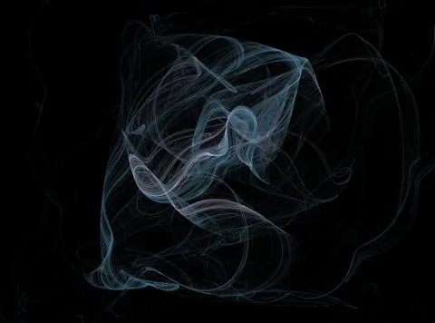 Blue abstract fractal effect light background Illustrazione stock