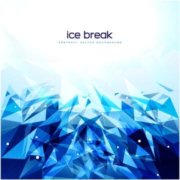 Blue Abstract Fragment Background Design Stock Illustration