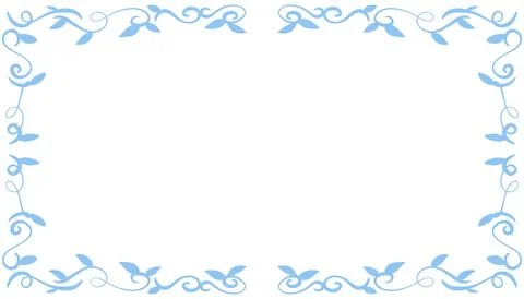 Blue abstract frame background illustration Stock Illustration