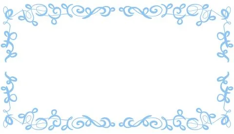 Blue abstract frame background illustration Stock Illustration