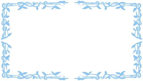 Blue abstract frame background illustration Stock Illustration