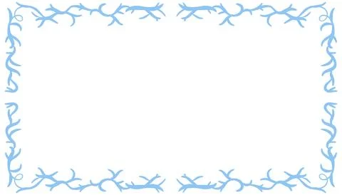 Blue abstract frame background illustration Stock Illustration