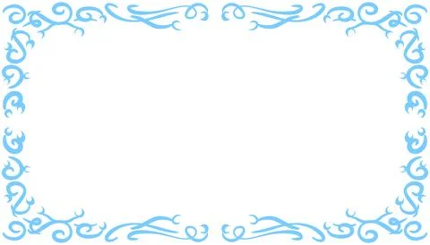 Blue abstract frame background illustration Illustrazione stock