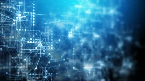 Blue abstract futuristic technology background Stock Footage 60839013