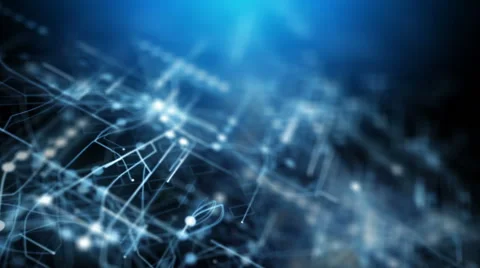 Blue abstract futuristic technology background Stock Footage 60889585