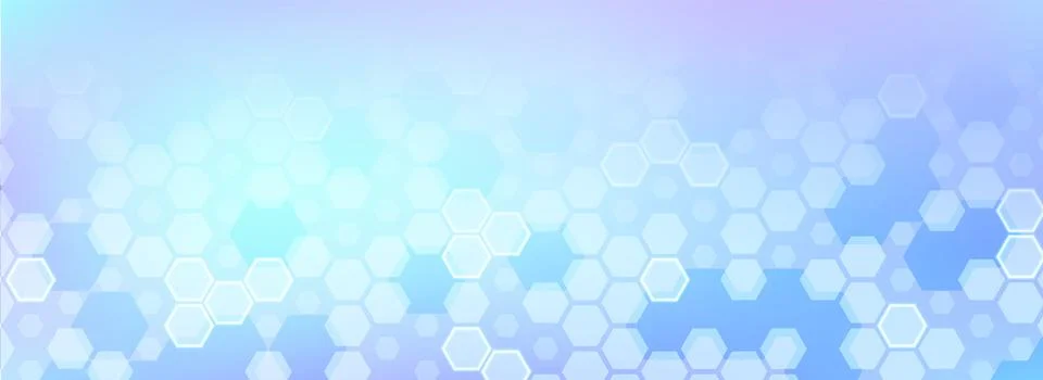 Blue abstract geometric background with hexagons Stockillustratie