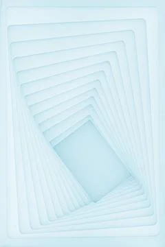 Blue abstract geometric background with perspective illusion in contemporary  Stock Illustration