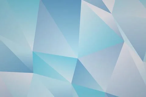 Blue abstract geometric background with triangles and polygons Stock Photos