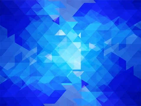 Blue abstract geometric background vector Stock Illustration
